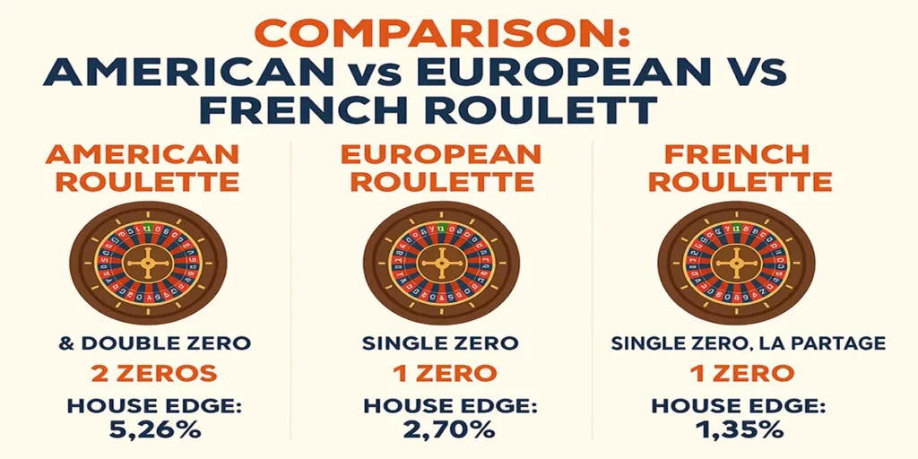 Roulette Comparison - Types of wheels