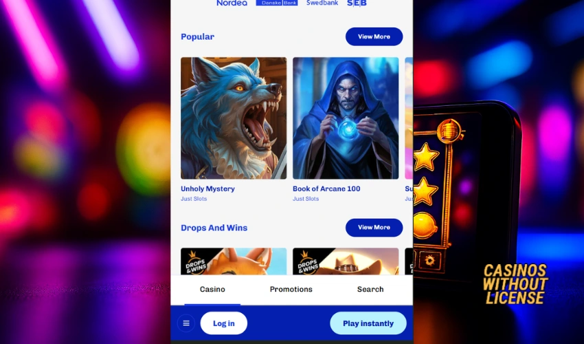 Slotti Casino Mobile Features