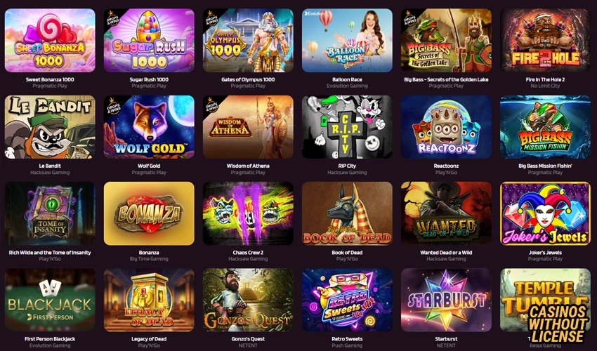 casino games at happy slots casino 