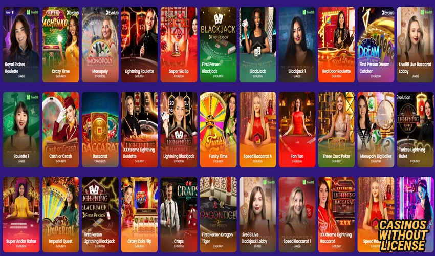 Casino games at dreamwins casino 