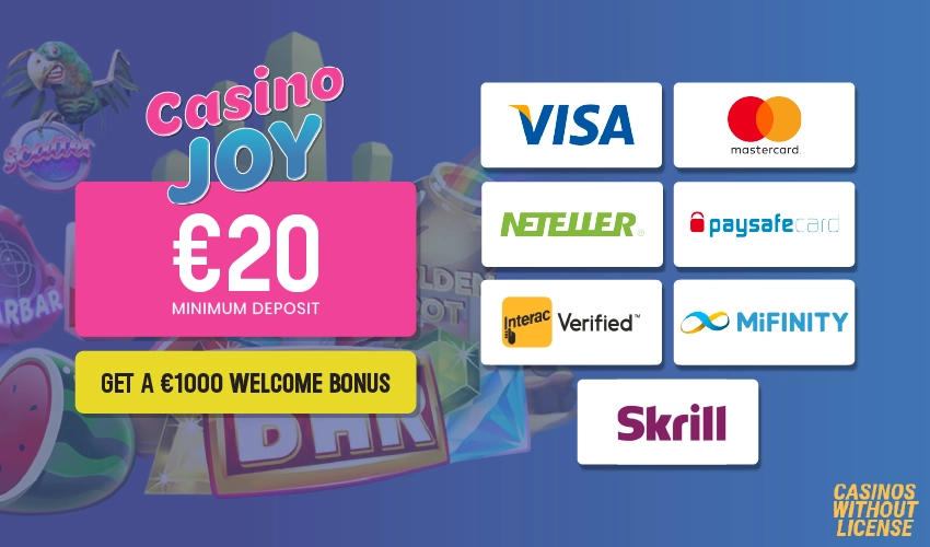 Review of Payment Methods at Casino Joy