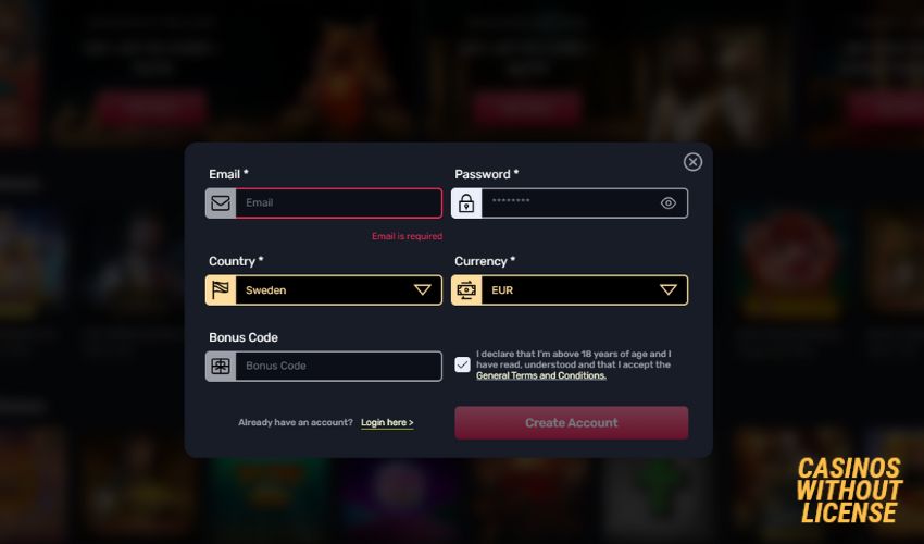 How to Register at TheSlotz Casino?