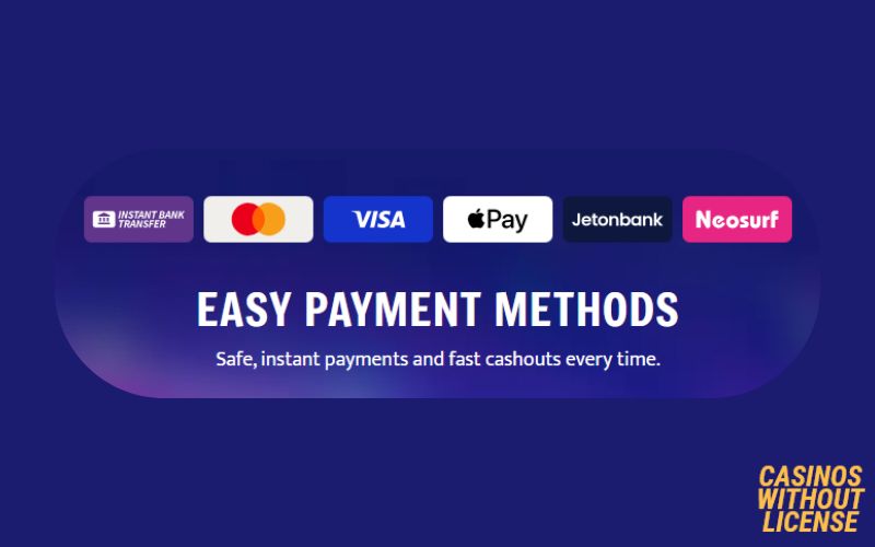 Review of Sugarino Casino Payment Methods