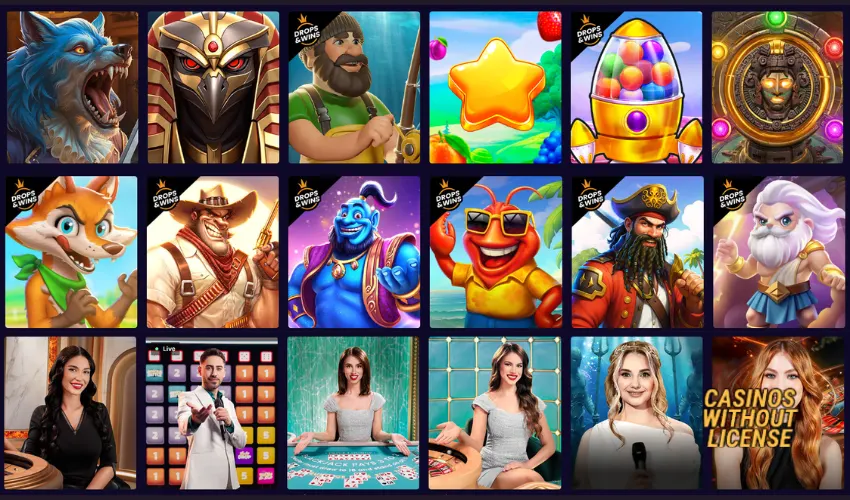 Games and Live Casino