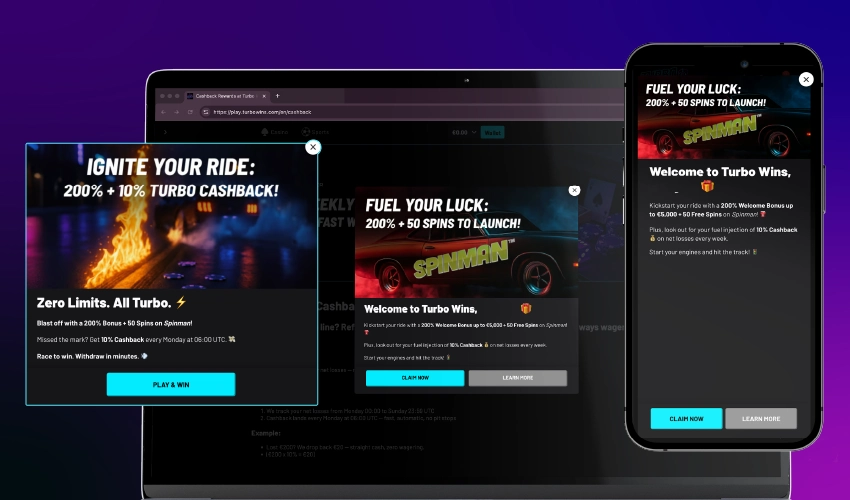 Turbo Wins Casino Bonuses and Promotions