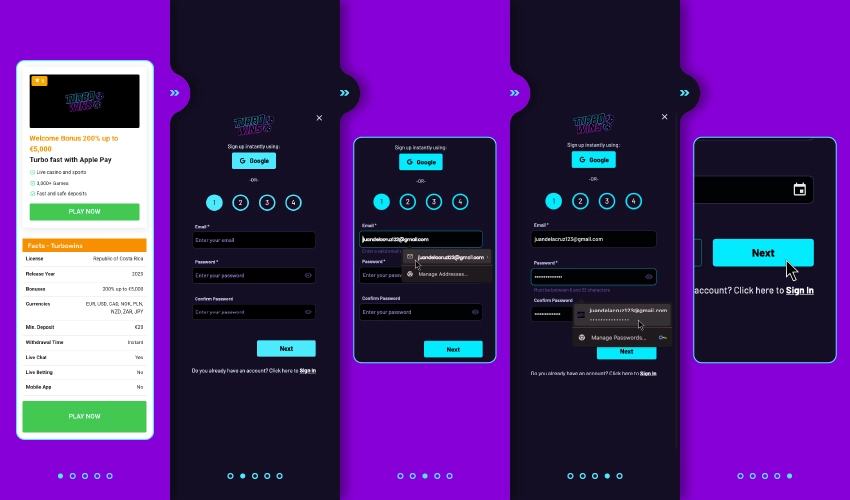 How to Register Your Account at Turbo Wins Casino