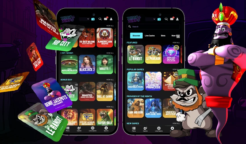 Turbo Wins Casino Review of Games